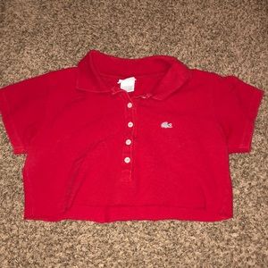 Lacoste cropped shirt